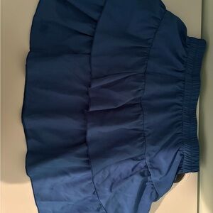 Blue Ruffled Skirt